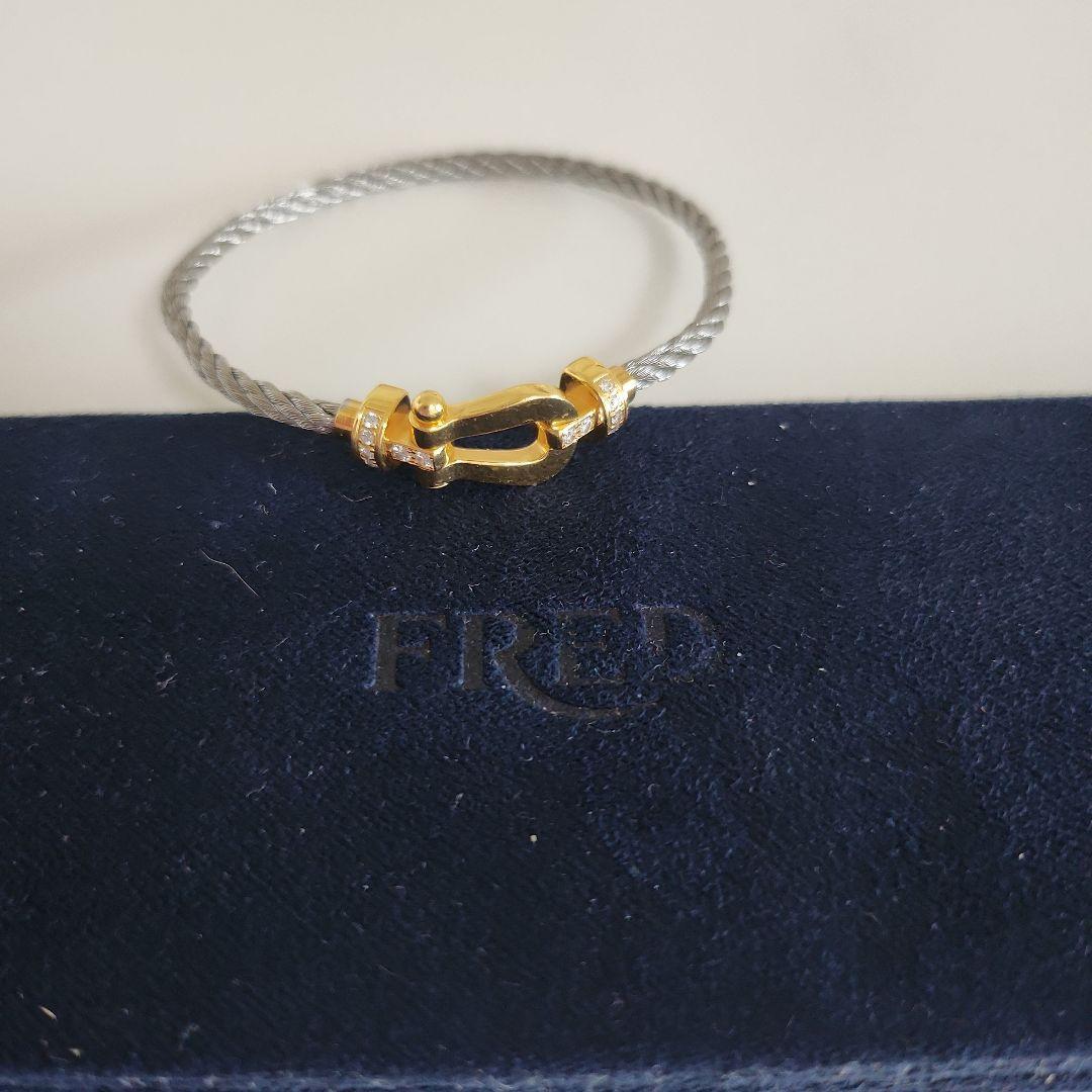 フレッドフォース10ブレスレットK18 ダイヤモンド FRED 18金