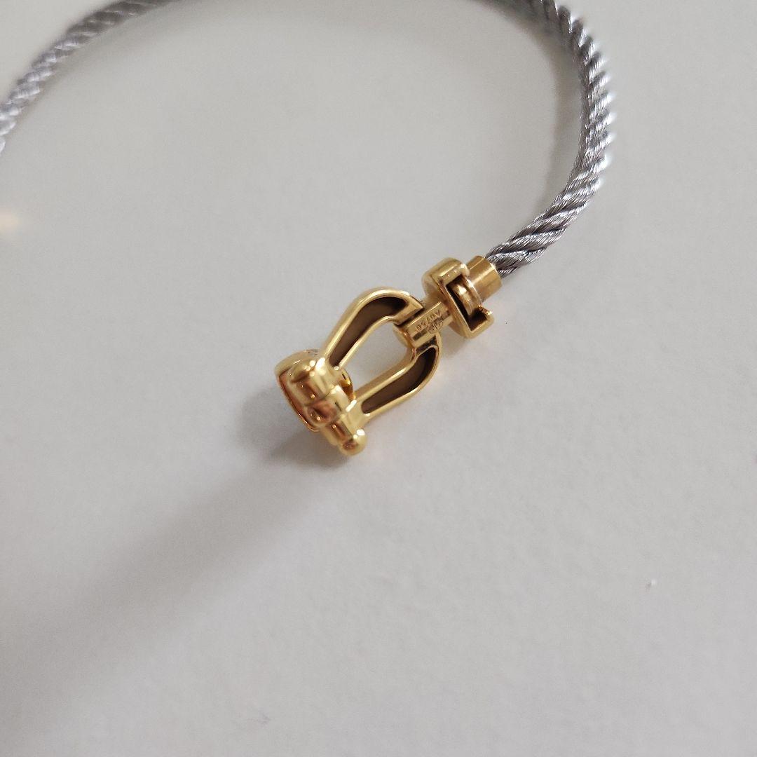 フレッドフォース10ブレスレットK18 ダイヤモンド FRED 18金