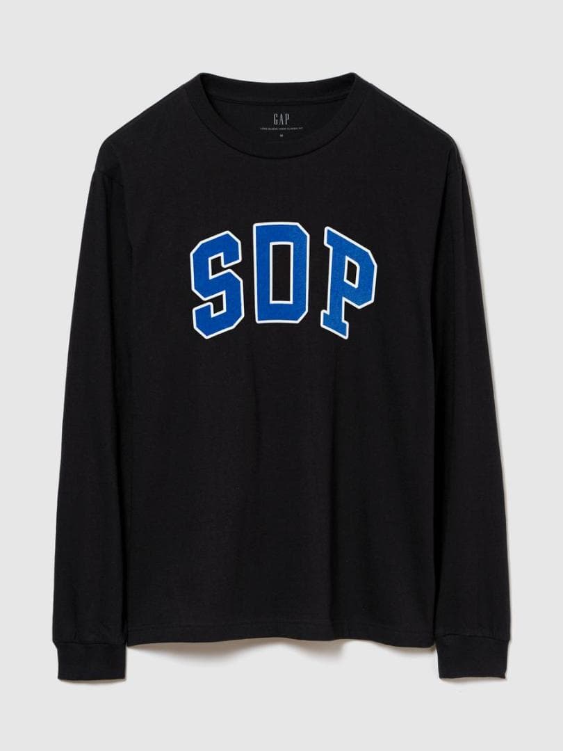 GAP x スチャダラパー アーチロゴ ロングスリーブTシャツ ロンT ブラック