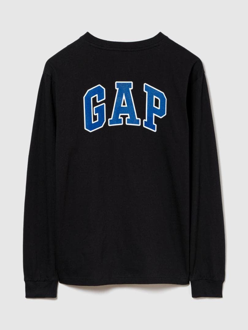 GAP x スチャダラパー アーチロゴ ロングスリーブTシャツ ロンT ブラック