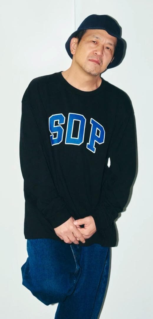 GAP x スチャダラパー アーチロゴ ロングスリーブTシャツ ロンT ブラック