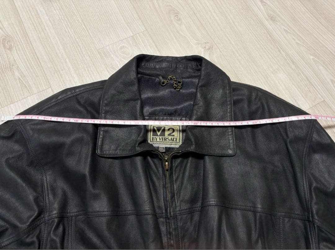 Versace レザージャケット ブラック ヴェルサーチ ヴィンテージ