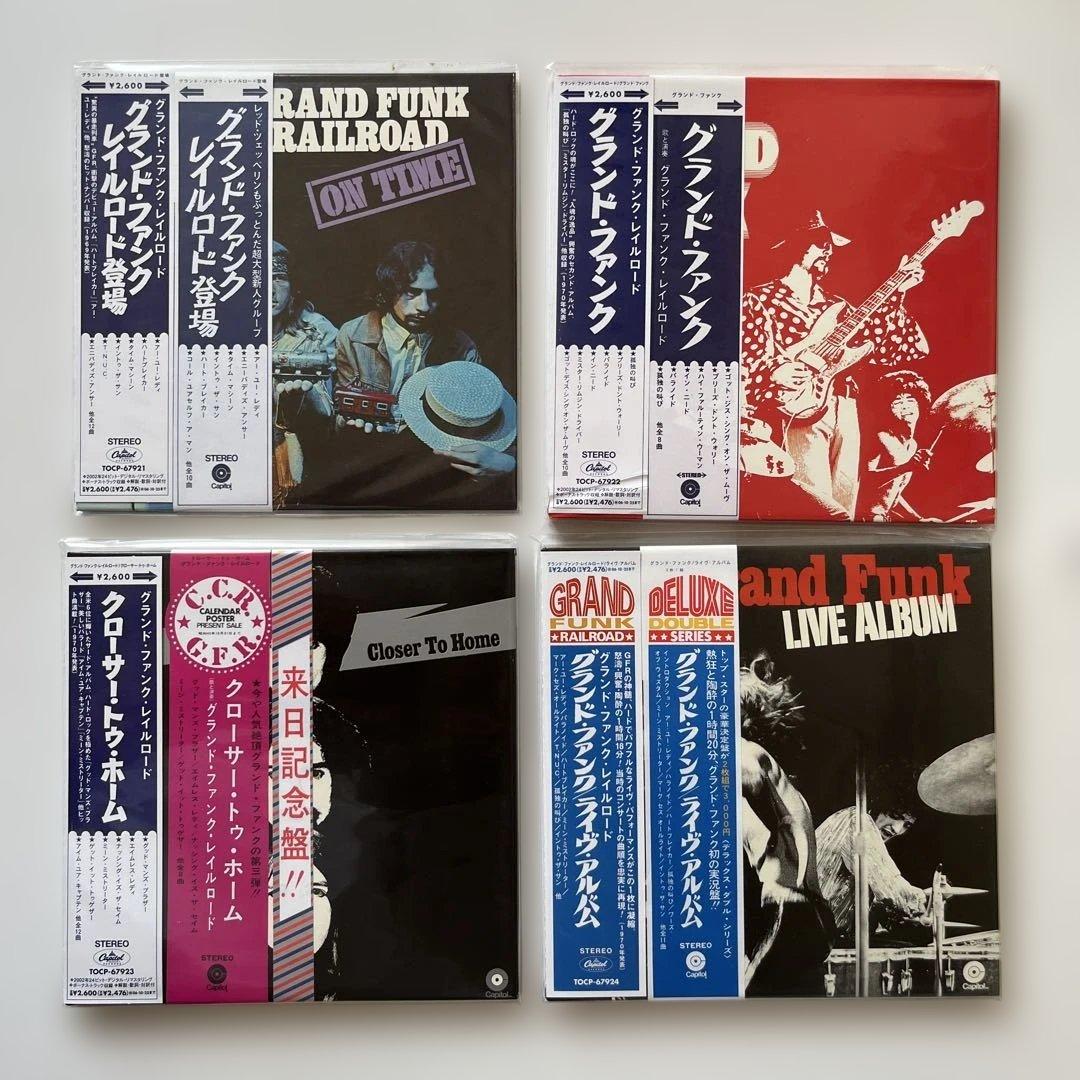 グランド・ファンク・レイルロード紙ジャケットCD6種・ボックスセット①特典帯付き