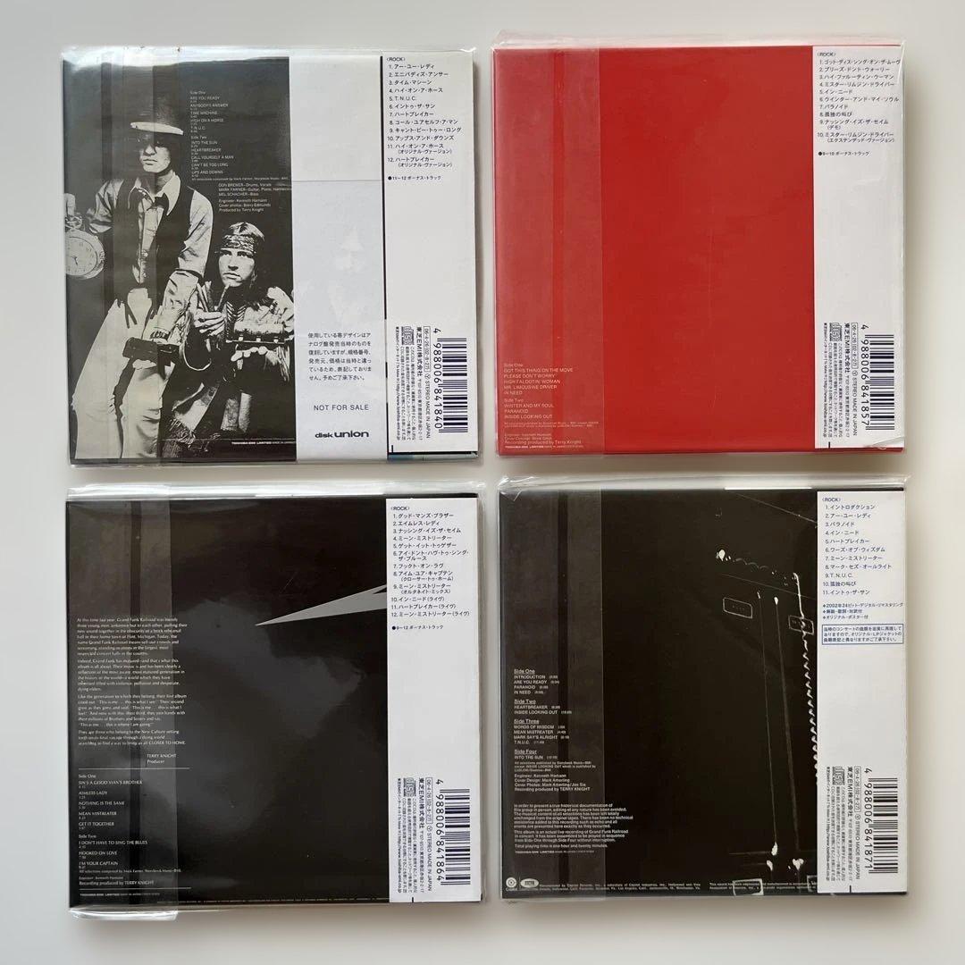グランド・ファンク・レイルロード紙ジャケットCD6種・ボックスセット①特典帯付き