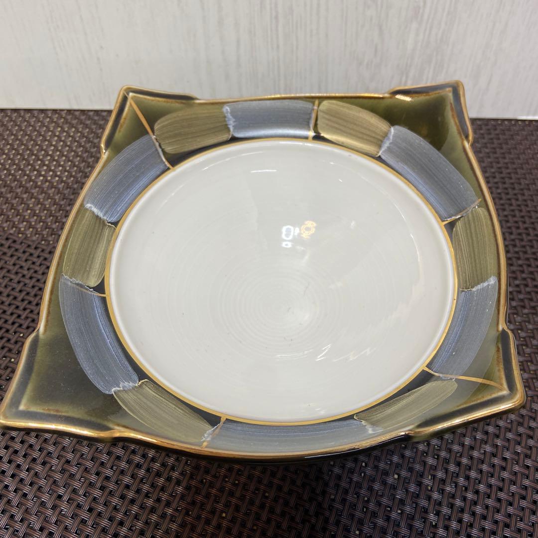 蓋付碗・鉢 懐石料理　菱型織部金銀市松3WAYヒートパック 10点セット