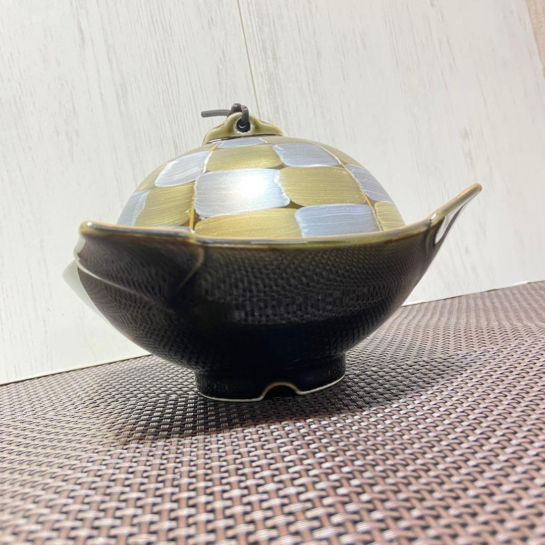 蓋付碗・鉢 懐石料理　菱型織部金銀市松3WAYヒートパック 10点セット