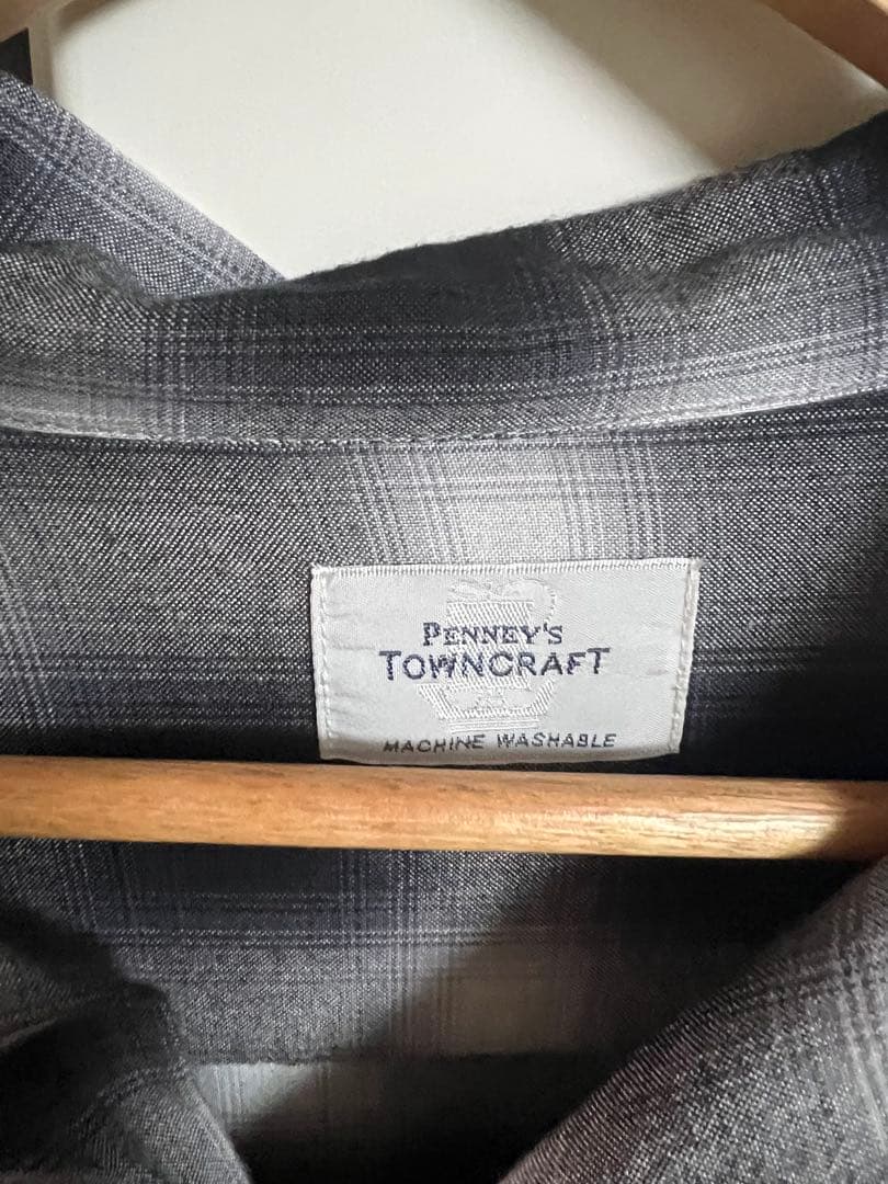 トップス TOWNCRAFT 60S OMBRE LOOP COLLAR SHIRT