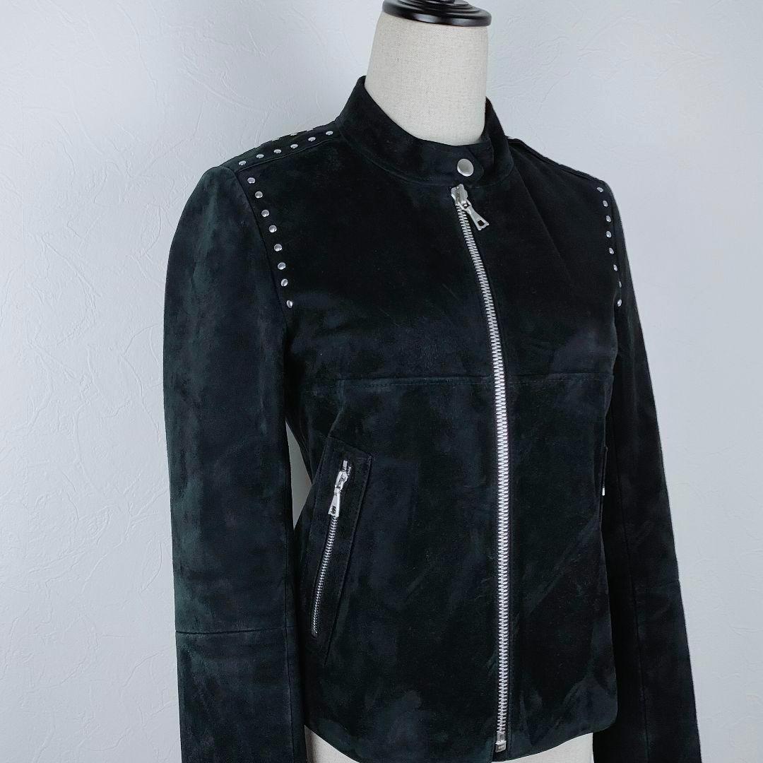 【a021】Theory セオリー 美品 レザー ジャケット 羊革 スエード S