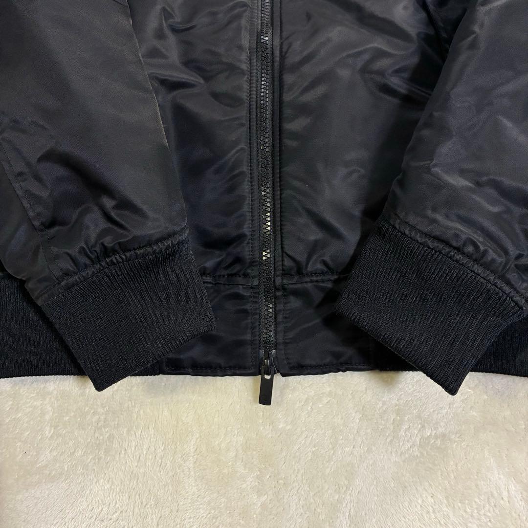 【美品】ユニクロ +J ハイブリッドダウンオーバーサイズMA-1ブルゾン 黒 L