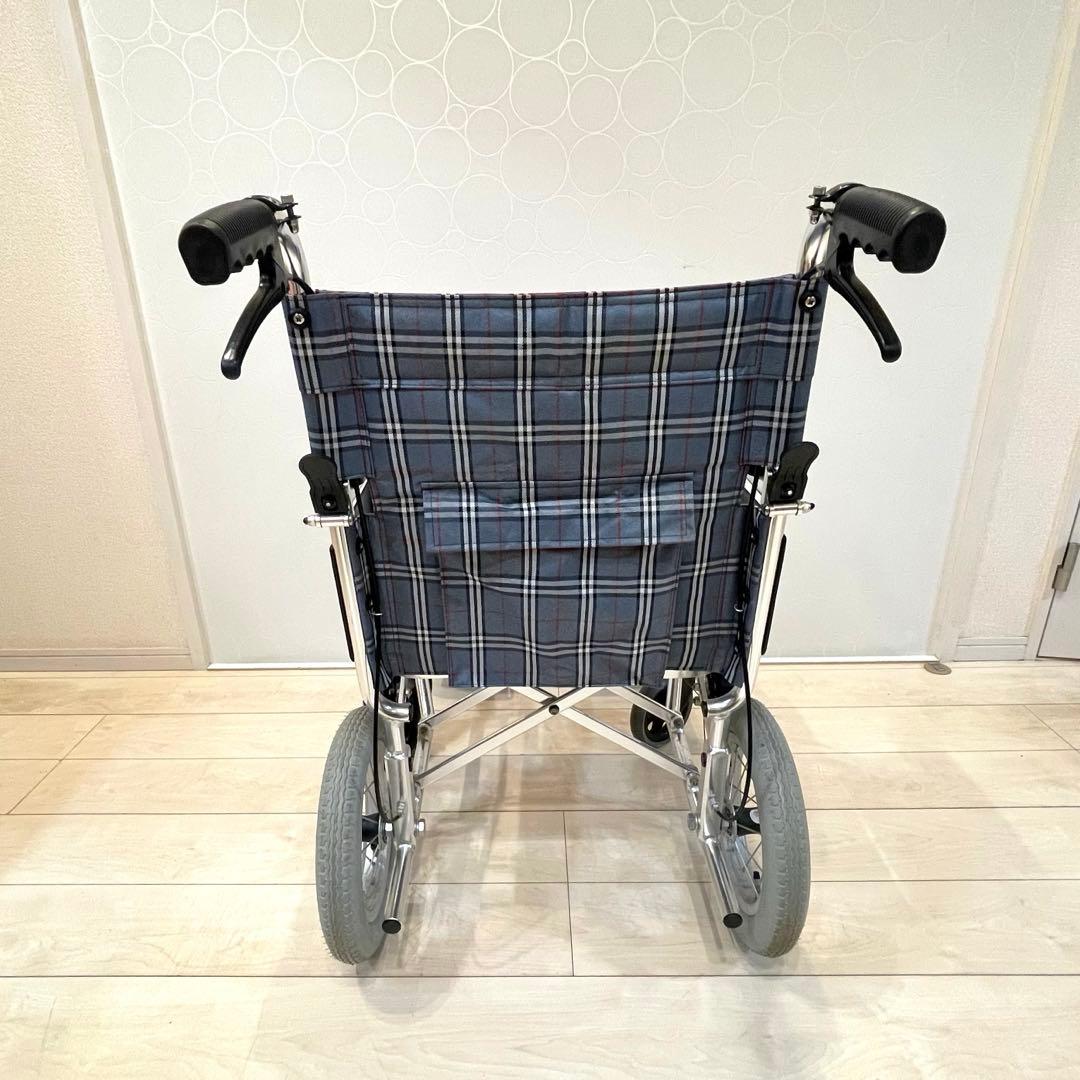 【美品】MIWA 介助式車いす ミニポン HTB-12 折りたたみ 軽量 介護用