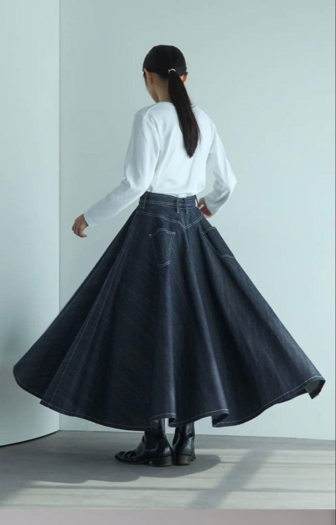 foufou super flare denim skirt サイズ1