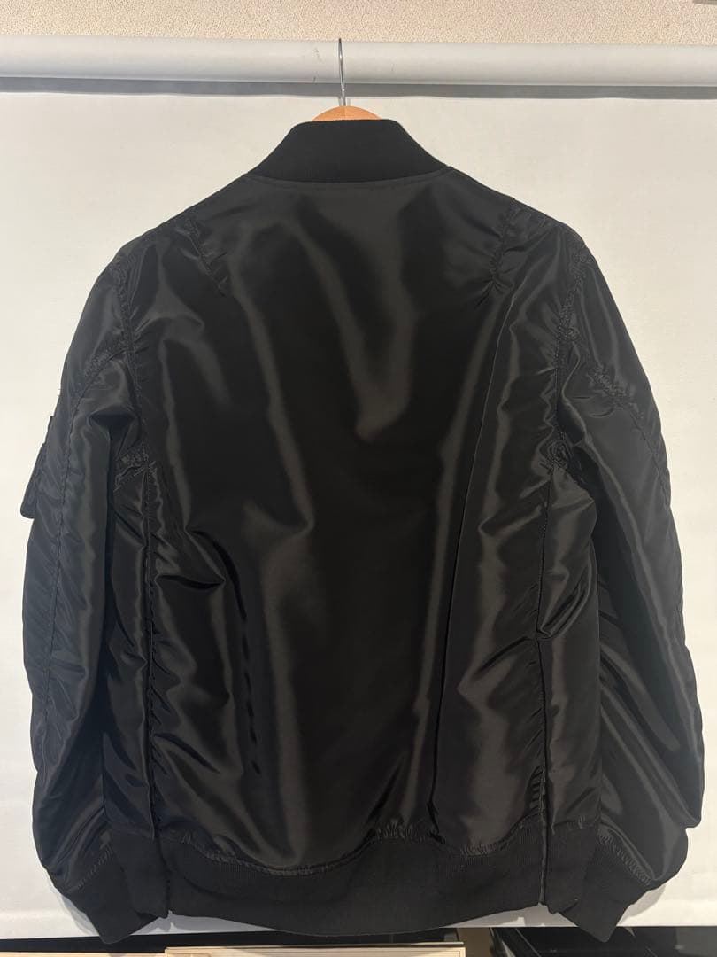 美品 sacai MA-1 ボンバージャケット ブラック 黒 タグ付き メンズ