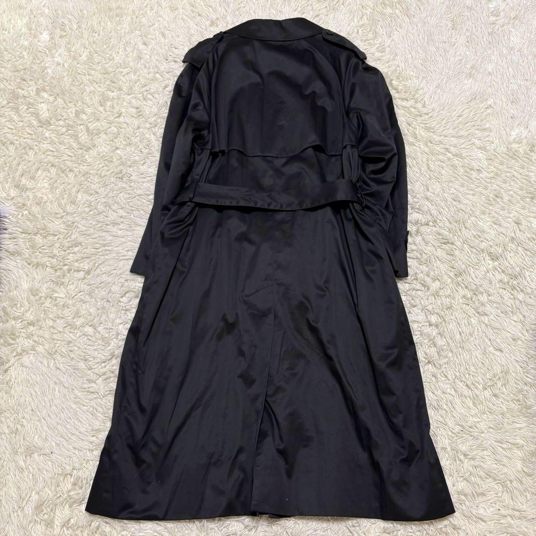 美品 Burberrys ブラック 黒 トレンチコート ロング マキシ丈