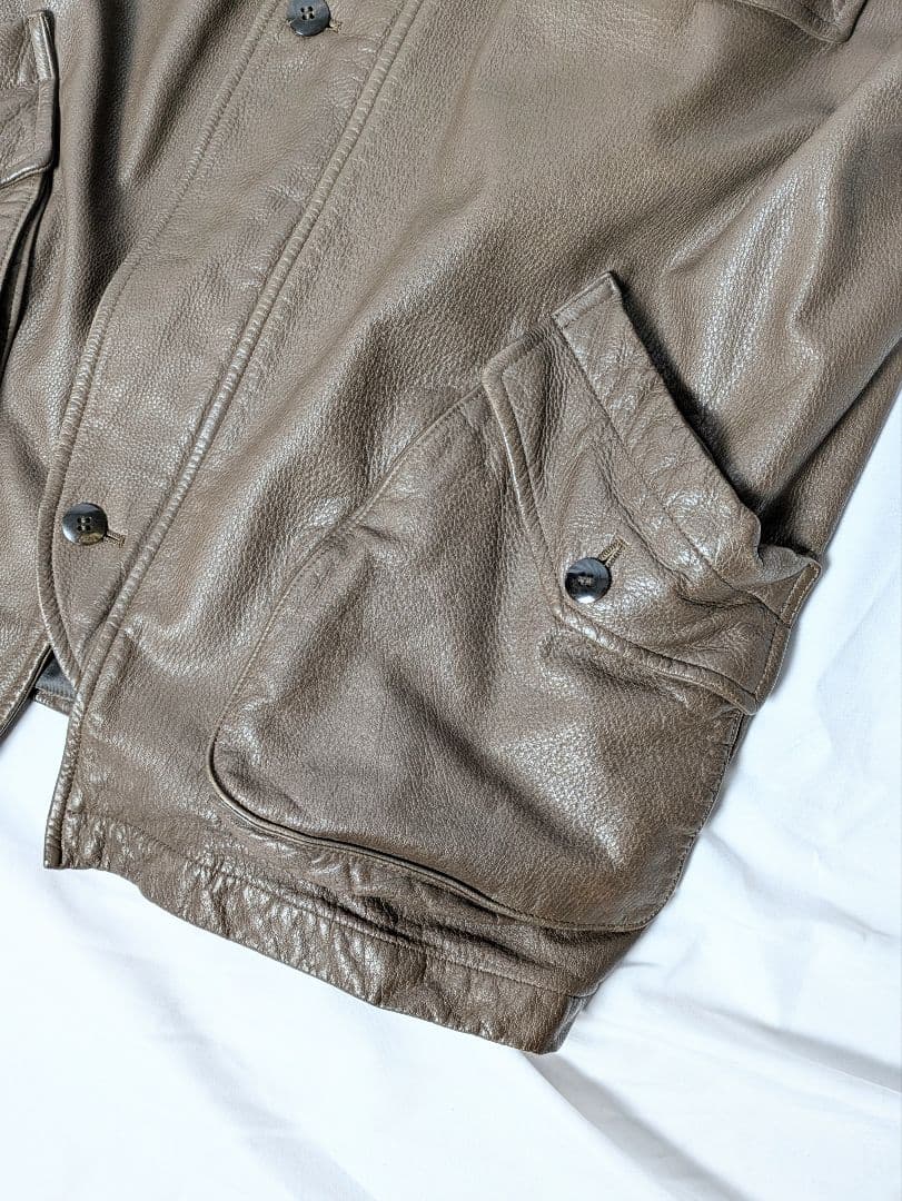DEADSTOCK 1990s DIOR ビッグポケットレザージャケットコート