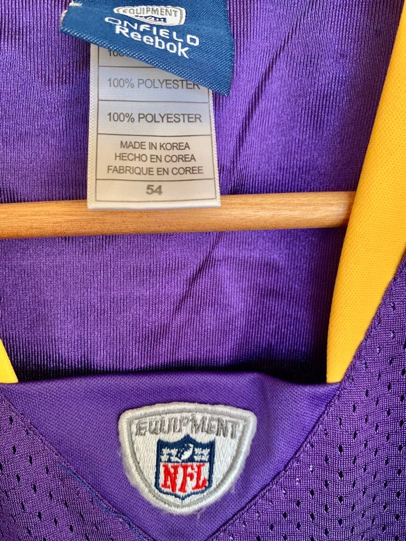 NFL MINバイキングス ブレットファーヴ autoオーセンティックジャージー