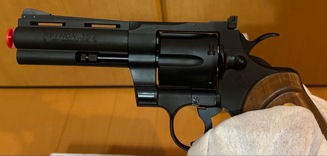タナカコルトパイソンRモデルガスガン＆チェッカーグリップ