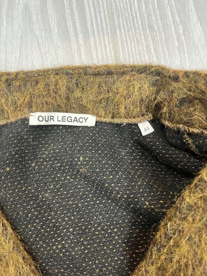 トップス our legacy mohair cardigan olive melange