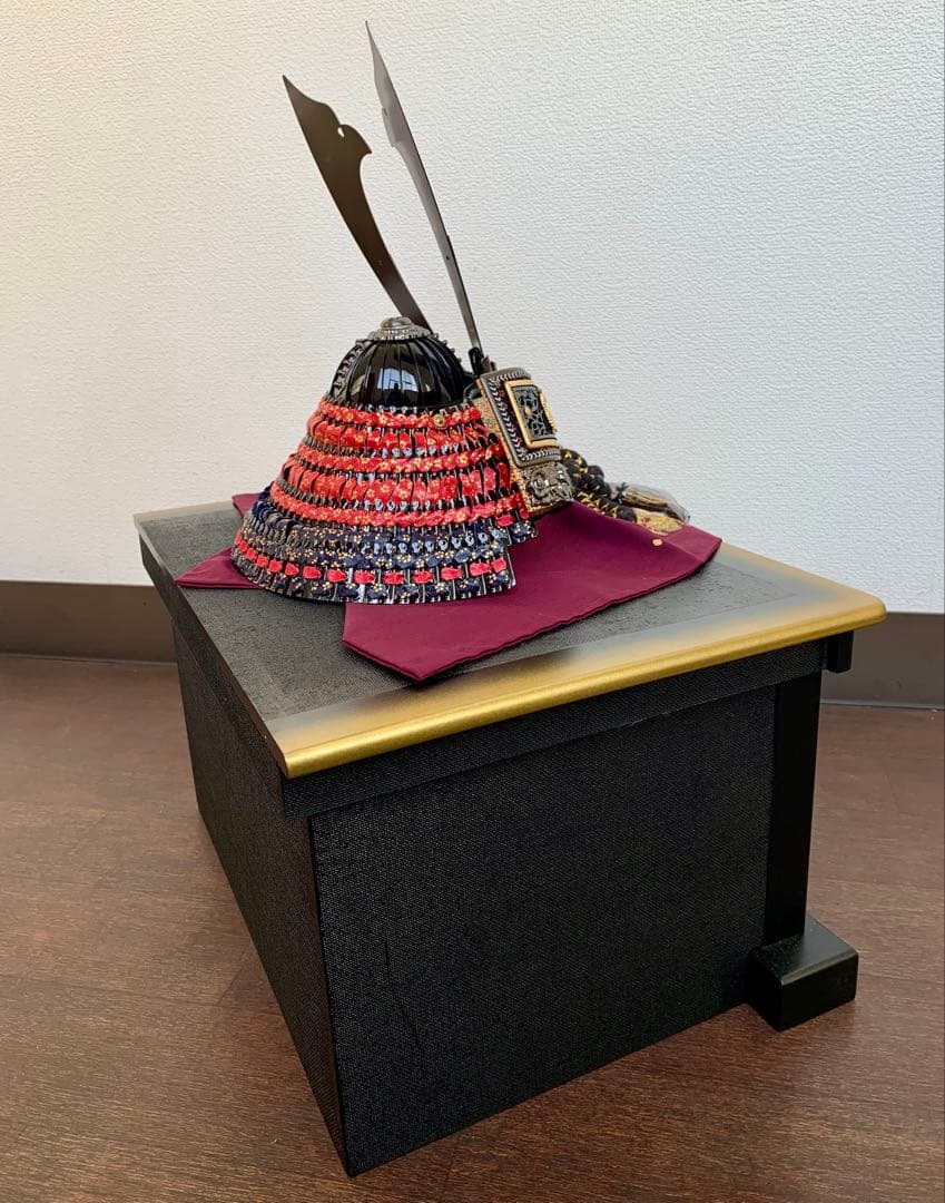 【未使用保管】 五月人形 兜飾り 飛翔 兜セット 15号 龍玉作