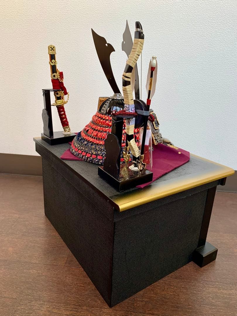 【未使用保管】 五月人形 兜飾り 飛翔 兜セット 15号 龍玉作