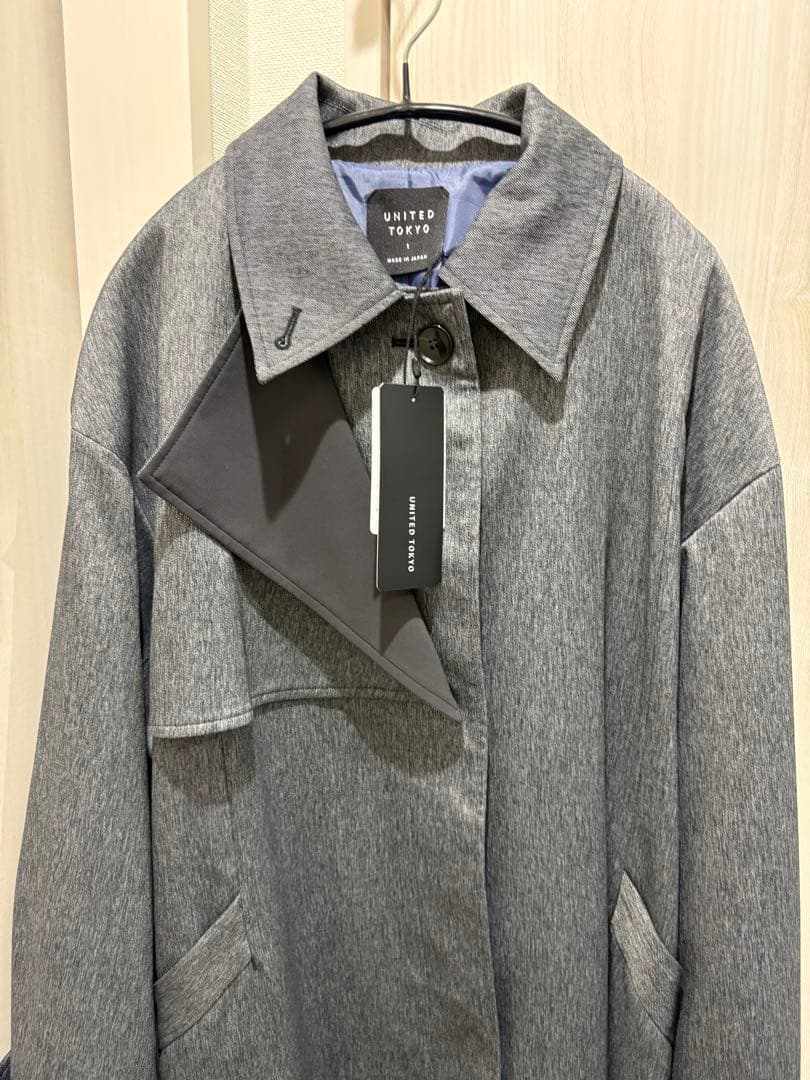 値下げ【新品】Wマテリアルロングコート UNITED TOKYO 新品タグ付き