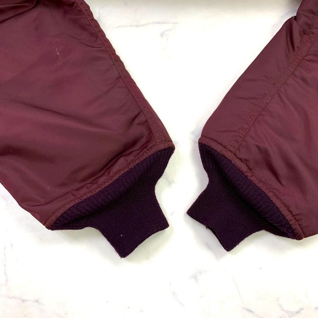 希少カラー★90s USA製 greenbrier MA-1 ボルドー　D433