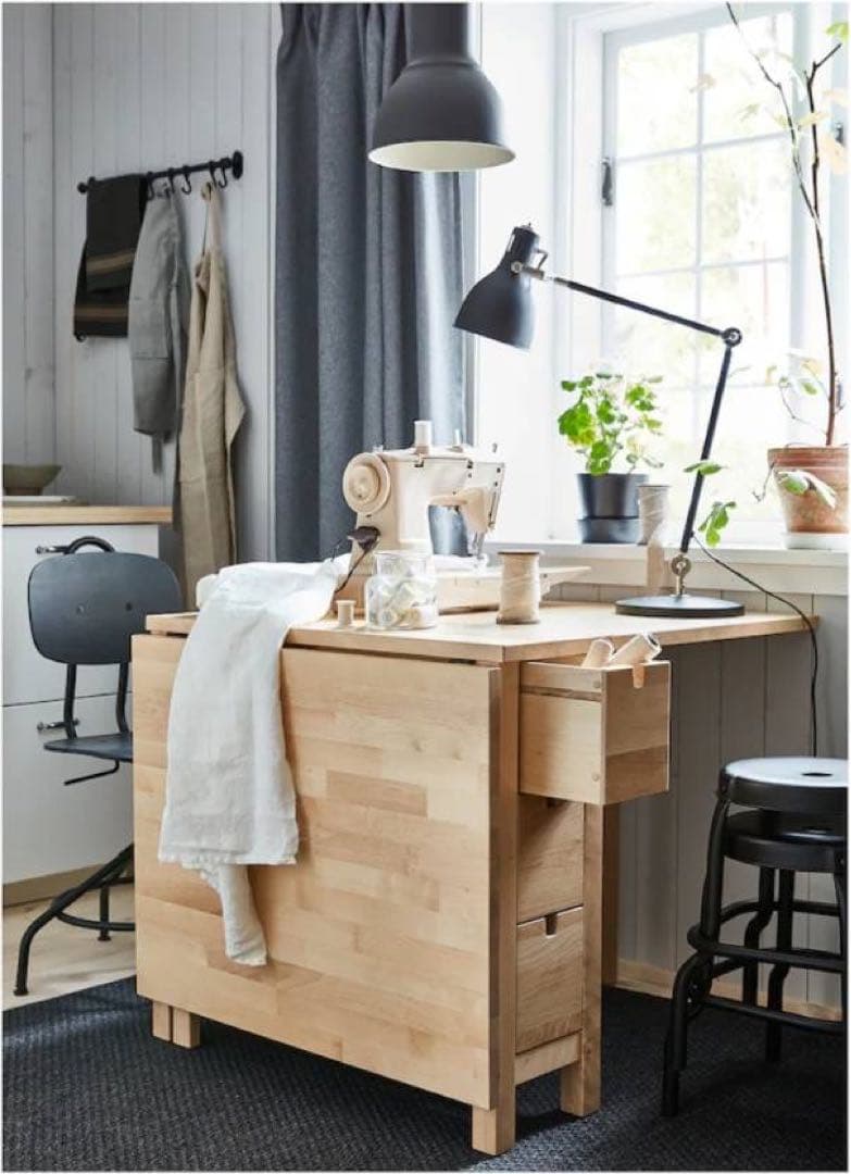 【送料込み】IKEAノールデンゲート レッグテーブル 折りたたみ 収納