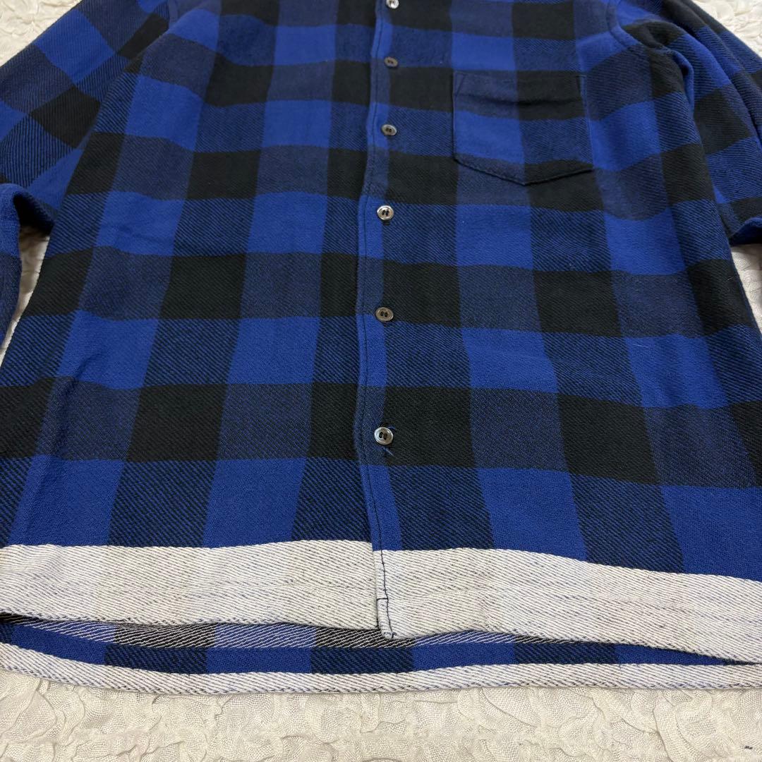 GOODENOUGH ブロックチェックネルシャツ ラインネル