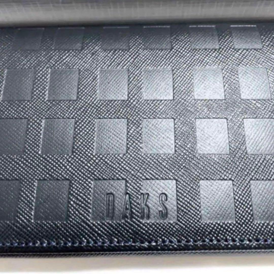 新品　DAKS ダックス　紳士用　本革　日本製　長財布　ブラック