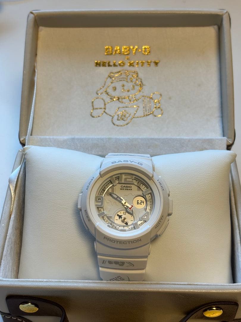 G-SHOCK/baby-G/限定/BGA-190KT/コラボ/キティ/時計/白