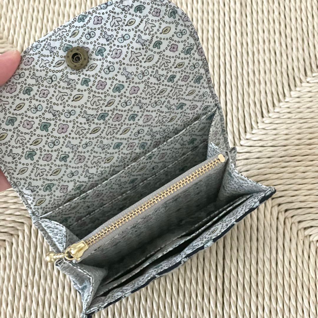 ⚮̈ミナペルホネン　forest tile コンパクトウォレットS ミニ財布