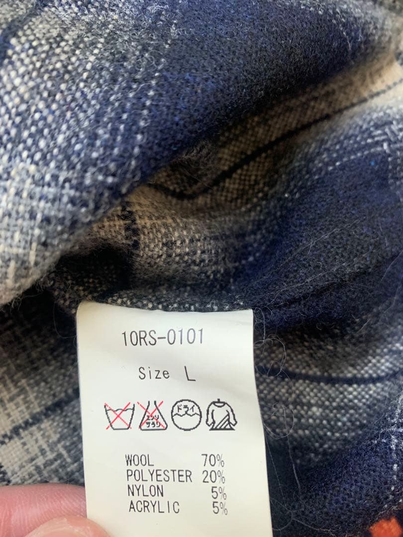 RATS WOOL OMBRE CHECK SHIRT キムタク 50s 60s