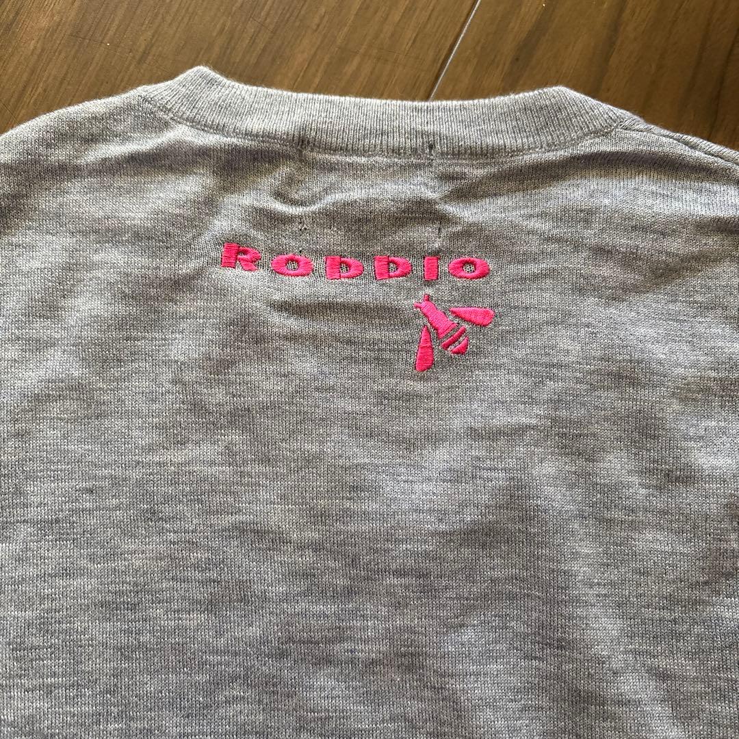 【極美品】RODDIO 100%カシミヤ セーター LL グレー/ピンク