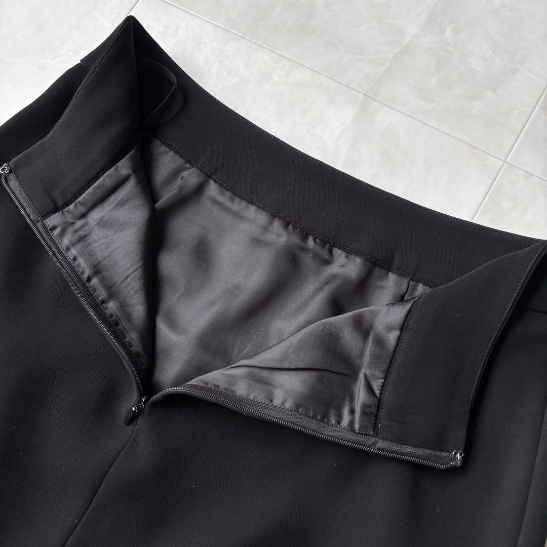 UNITED ARROWS ノーカラースーツ3点セット 黒 38/34/36