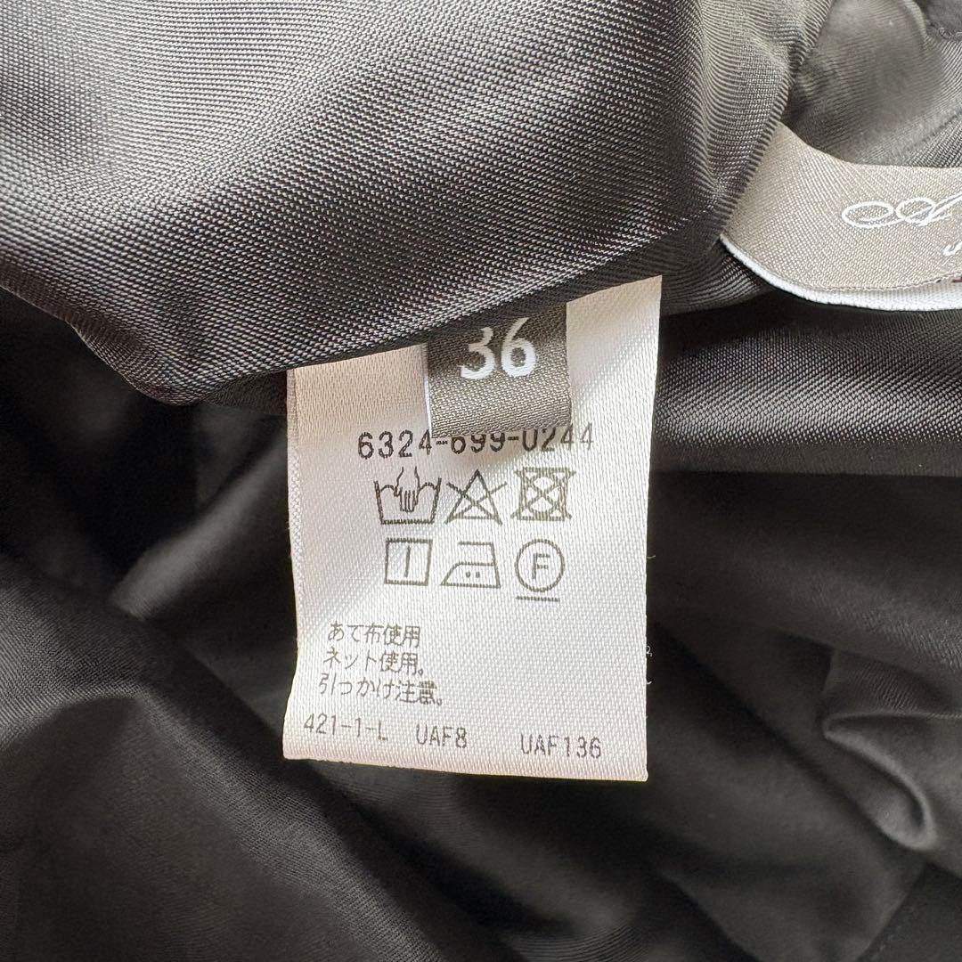 UNITED ARROWS ノーカラースーツ3点セット 黒 38/34/36