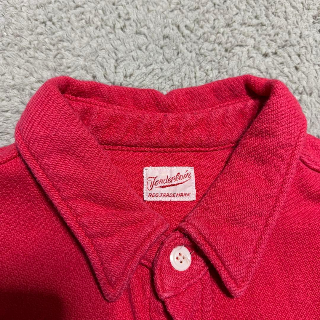 TENDERLOIN T-HEAVY FLANNEL SHT 長袖シャツ 赤