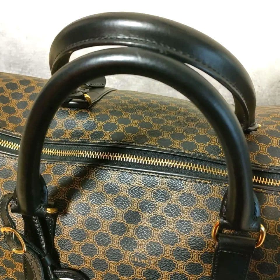 ✨極美品 CELINE セリーヌ 黒マカダム ボストンバッグ 大容量 付属品完備
