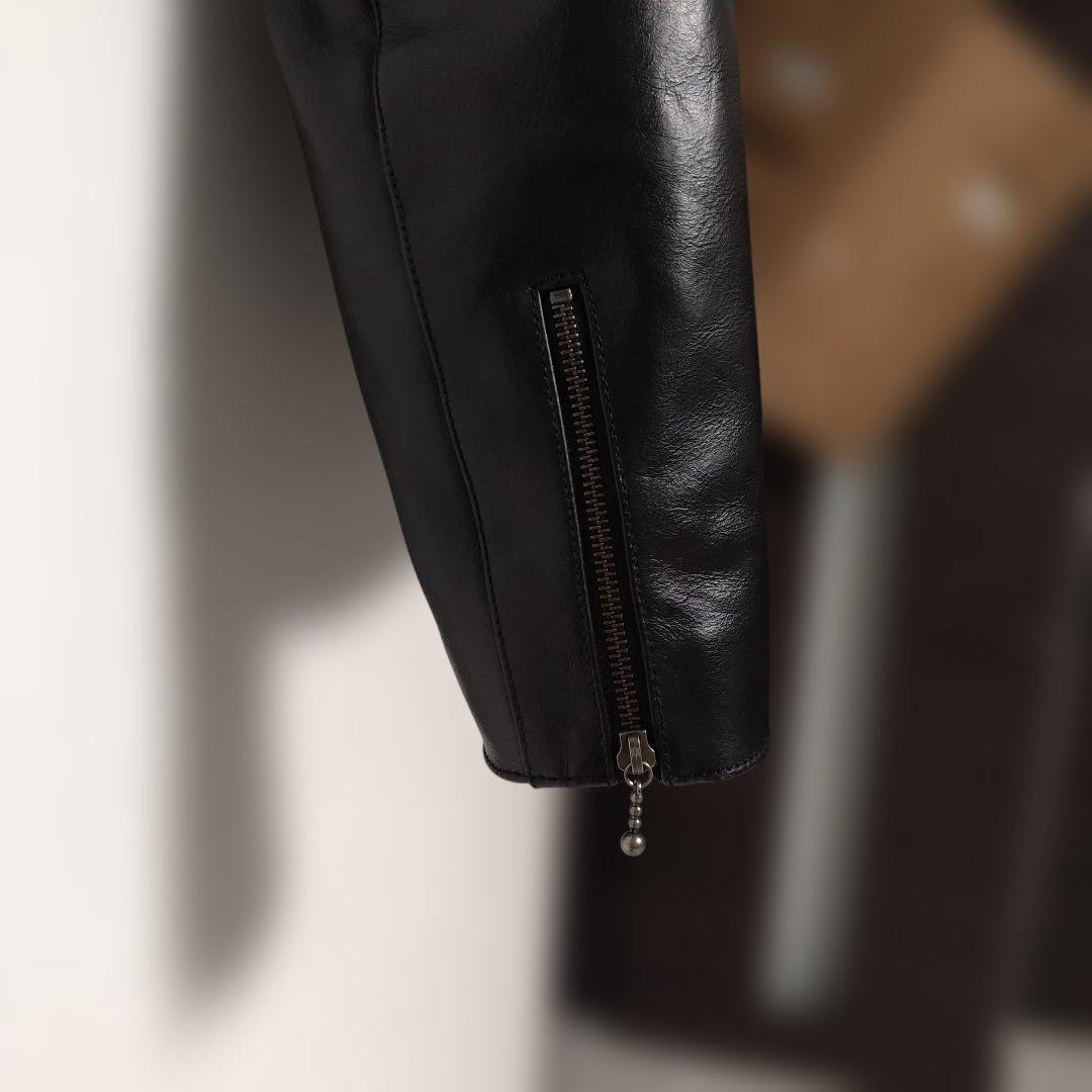 Nudie Jeans Co. ブラック シングルライダースジャケット M