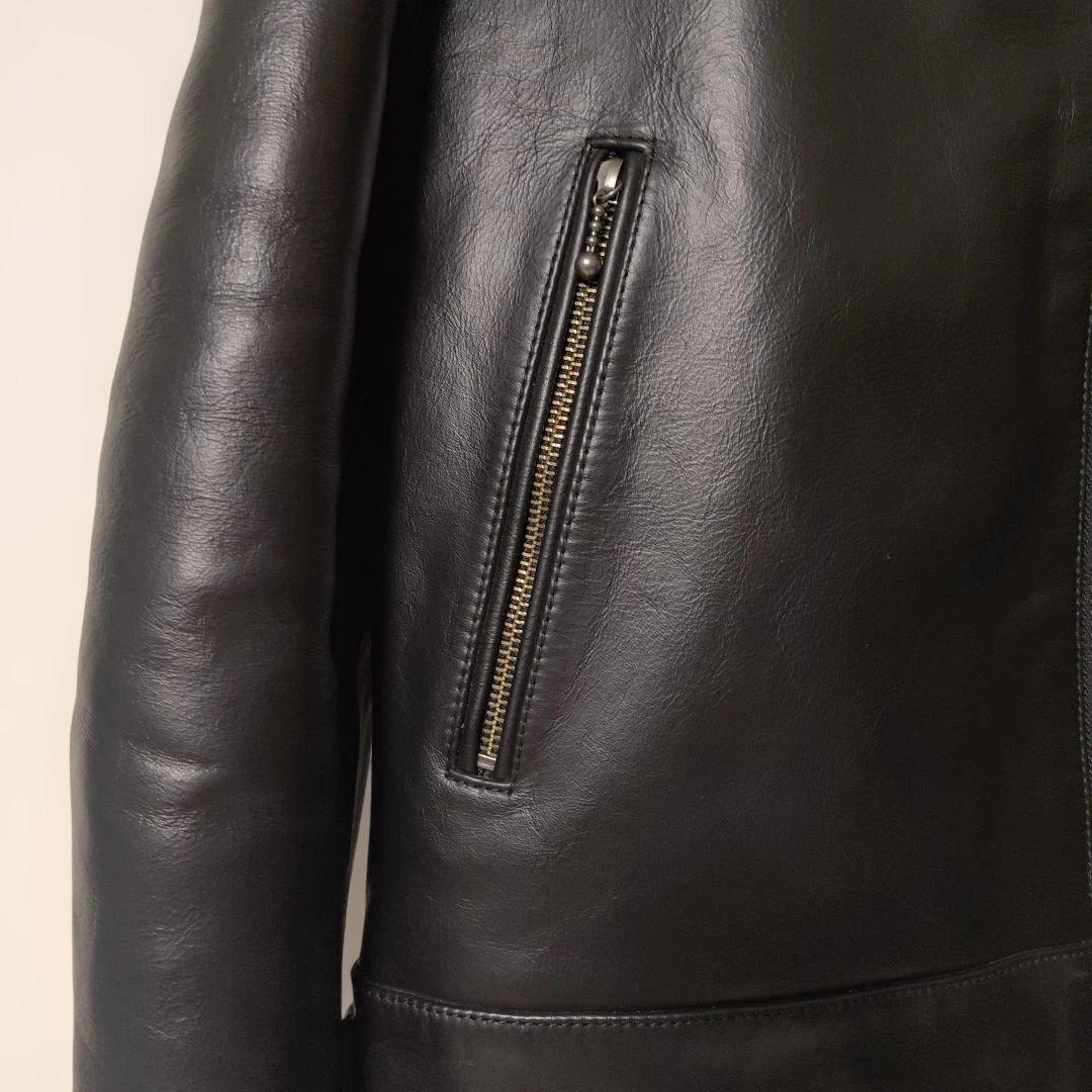 Nudie Jeans Co. ブラック シングルライダースジャケット M