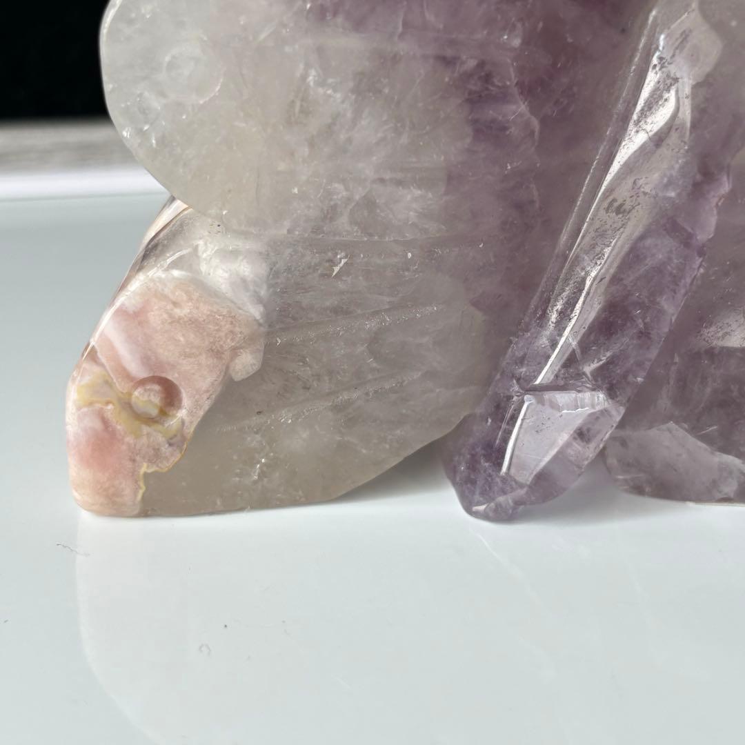 アメジストx桜瑪瑙　大きめの妖精