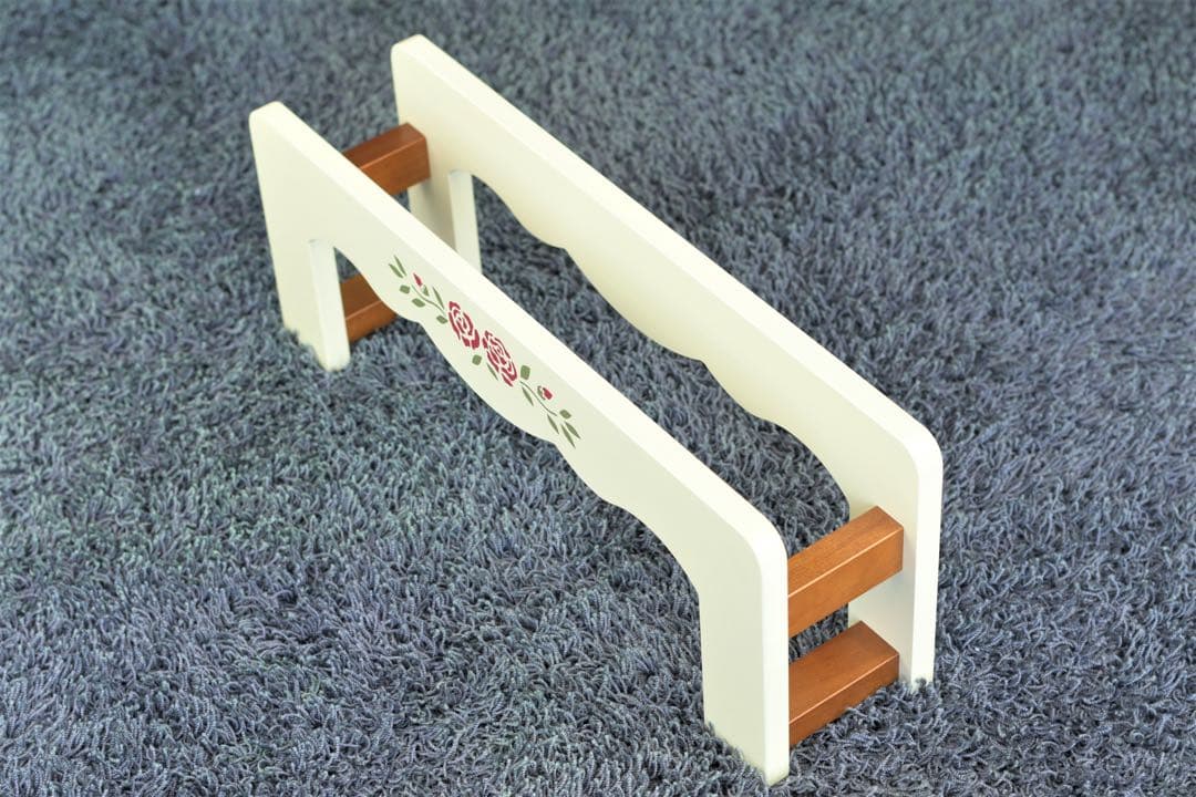 希少　マニー ステンシルローズ　スリッパラック　木製　インテリア　日本製　新品
