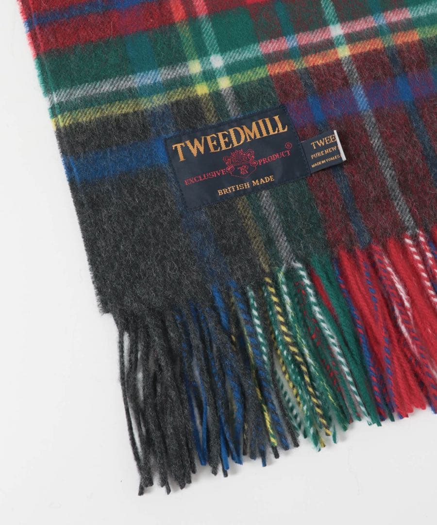 新品◯TWEED MILL ツイードミル　ストール　別注C/GRY
