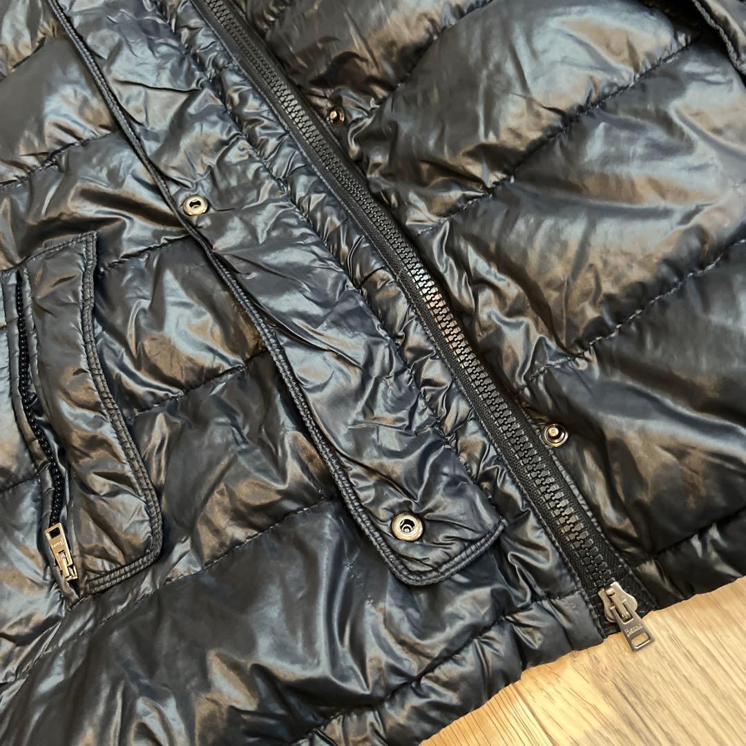 HERNO ダウン レディース M 美シルエット 濃紺 正規品 上品 軽量ラスト