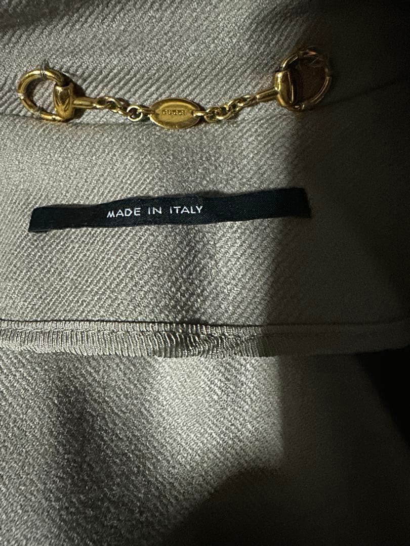 GUCCI ロングコート サイズ40 グレー