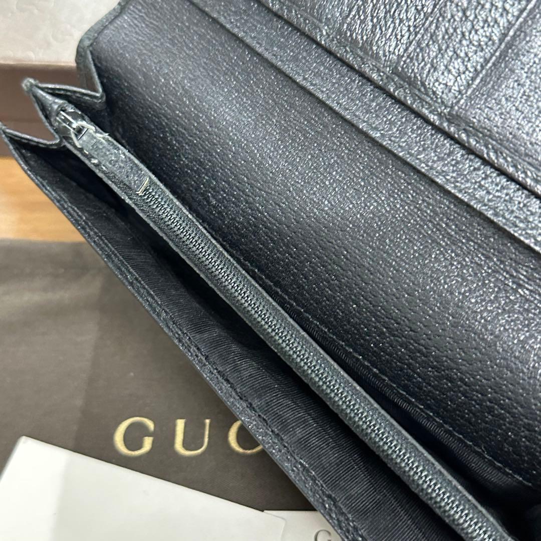 新品同様‼️ グッチ　GUCCI 財布　二つ折り　長財布　GGキャンバス