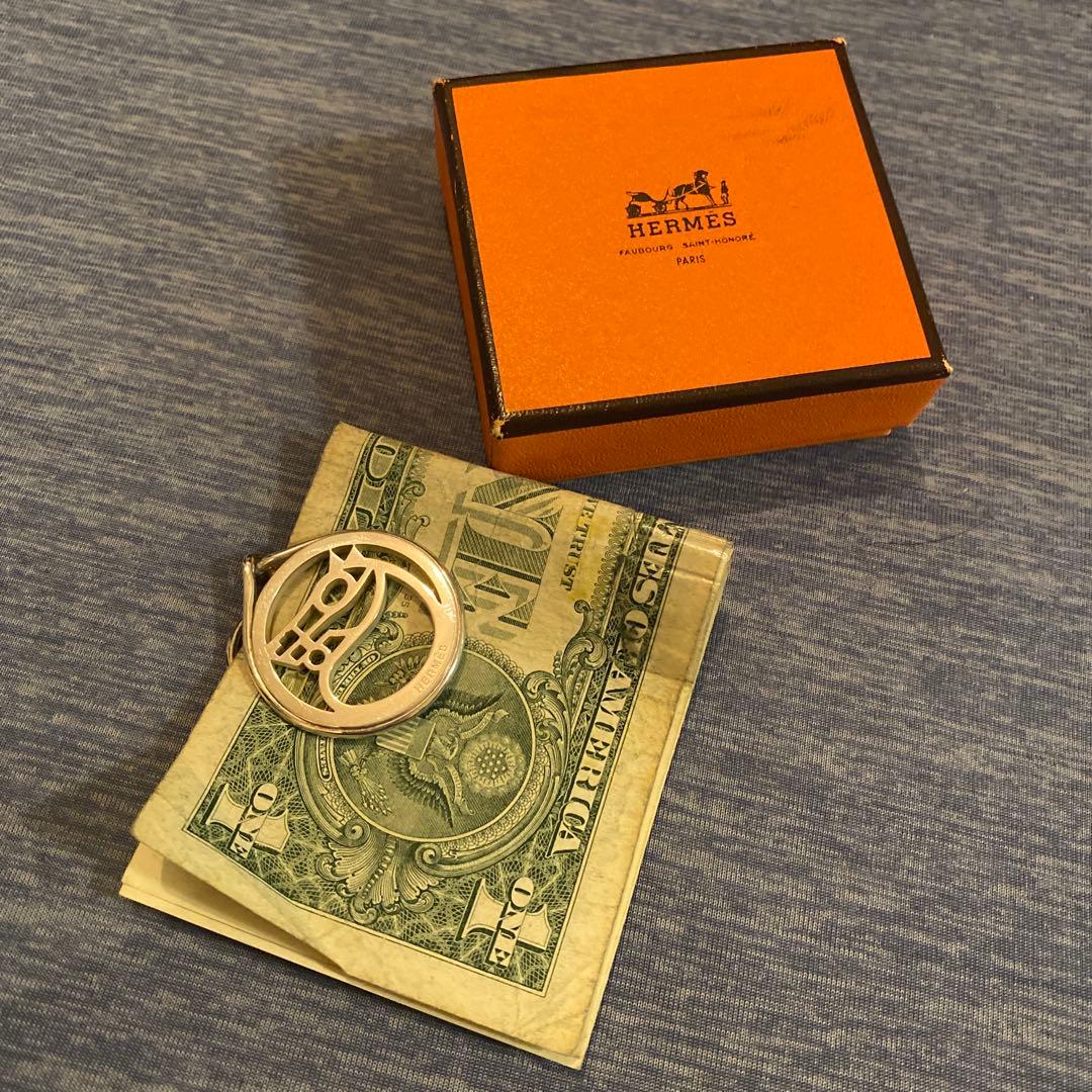 HERMES シルバーマネークリップ