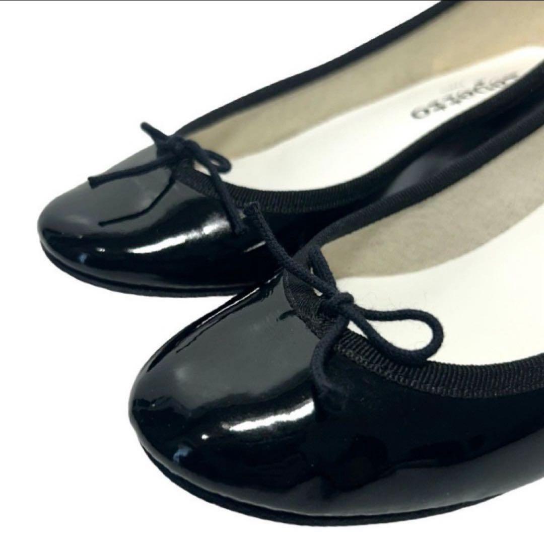 Repetto エナメルリボンパンプス　カミーユ　37 1/2