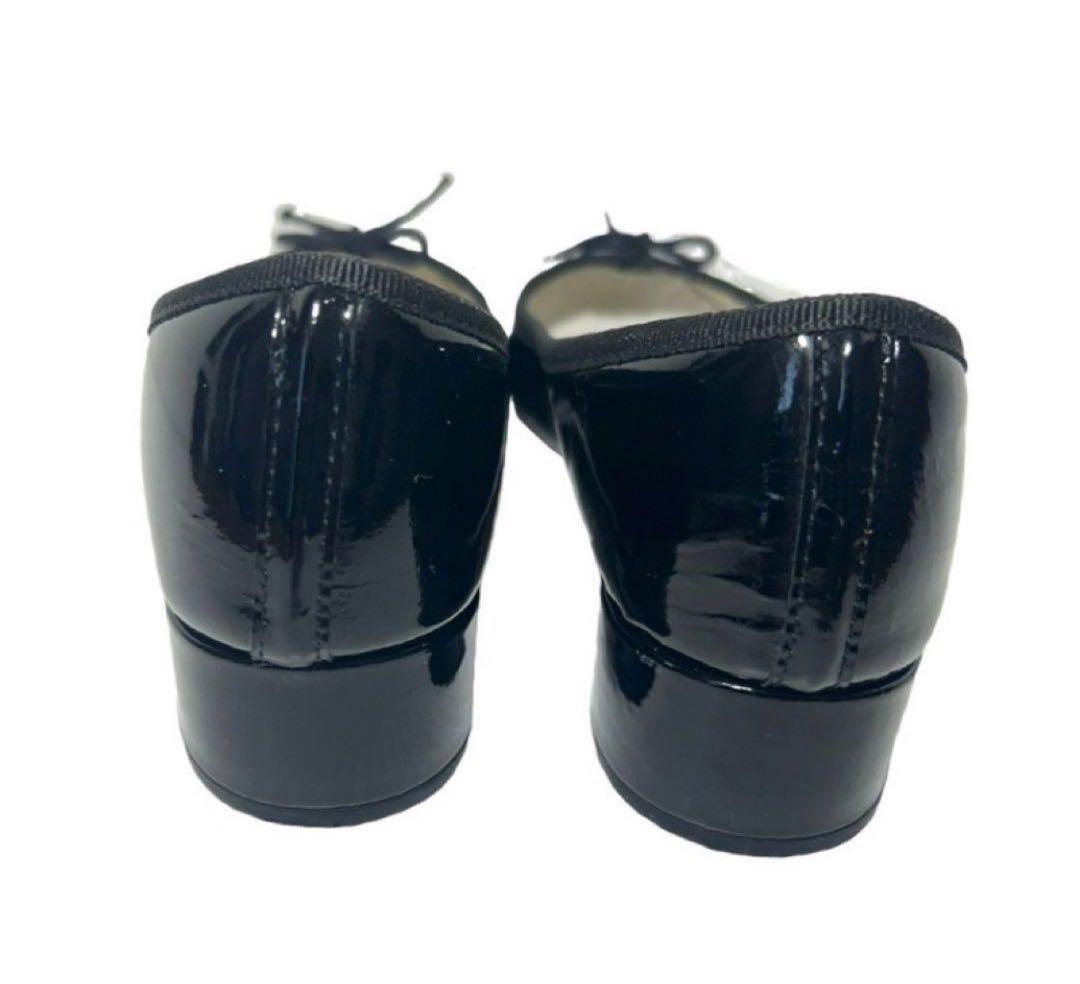 Repetto エナメルリボンパンプス　カミーユ　37 1/2
