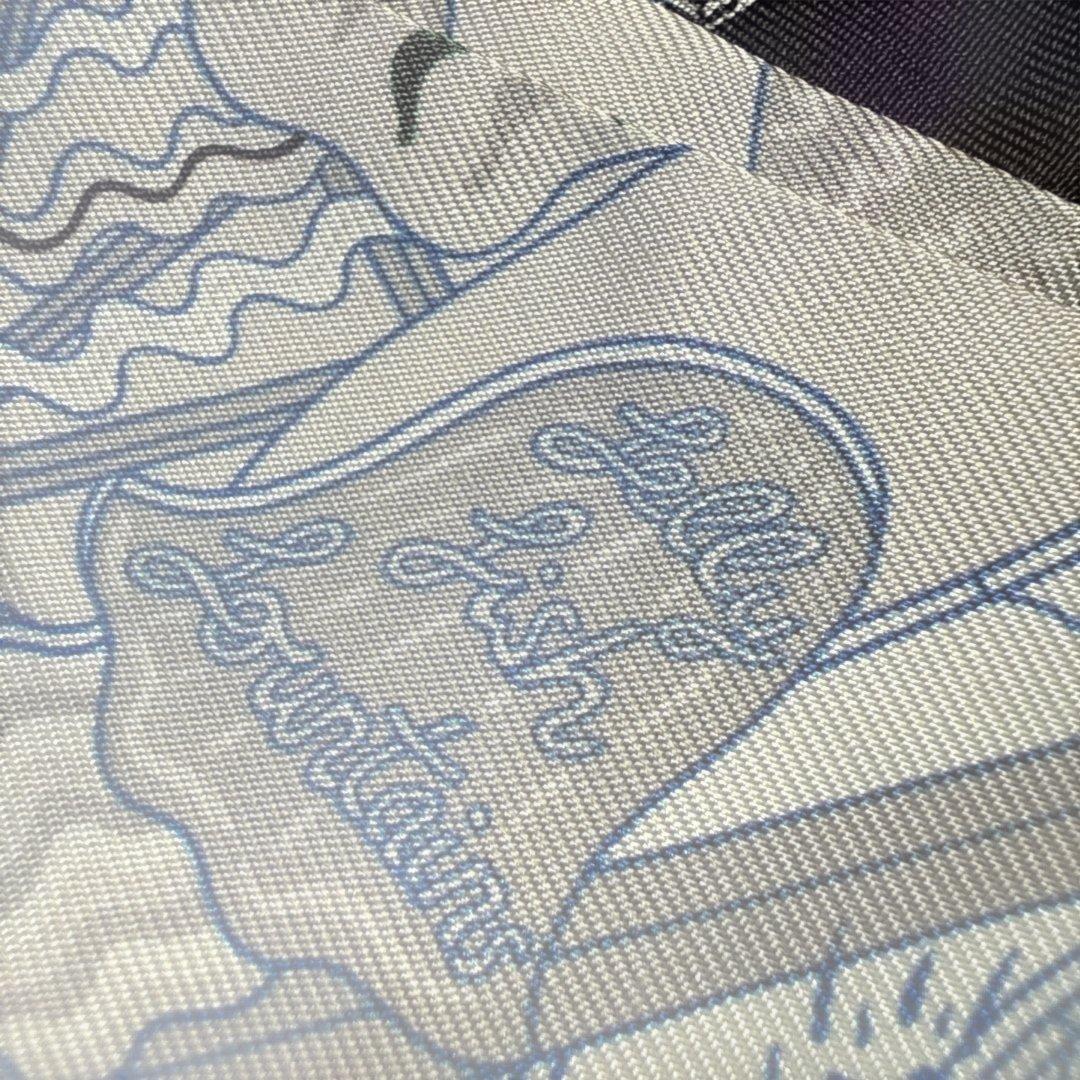 人気シルバー✨HERMESエルメス　ツイリー　スプラッシュパーク　ブラック