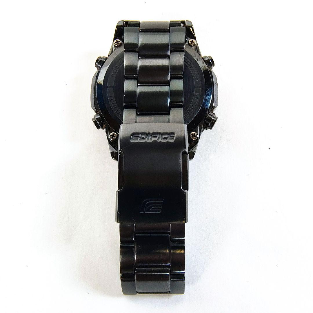 CASIO EDIFICEクロノグラフソーラー電波腕時計ブラック備品付き