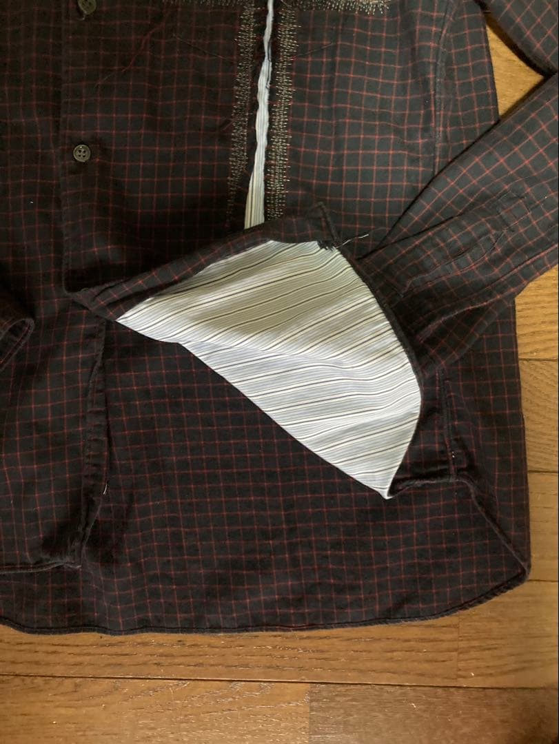 COMME des GARÇONS SHIRT チェック柄長袖シャツ S